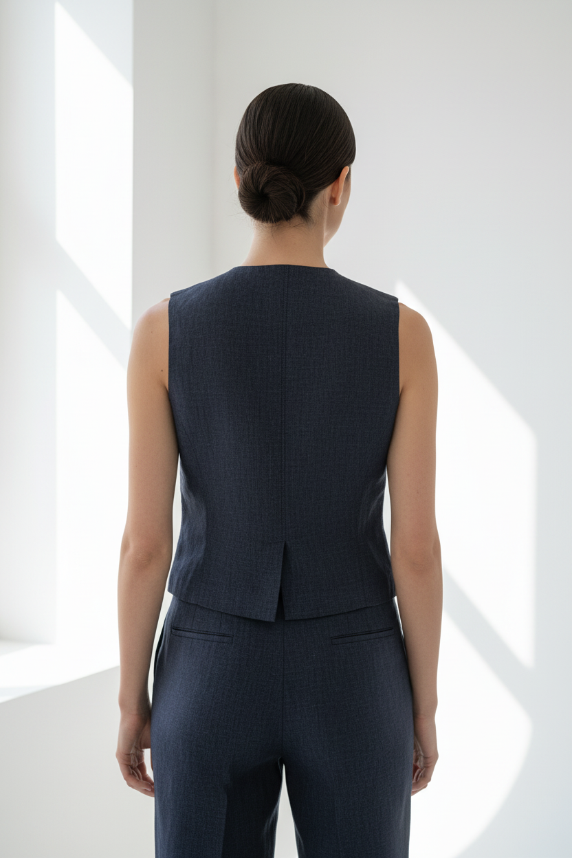 Gilet Blu - Retro corretto
