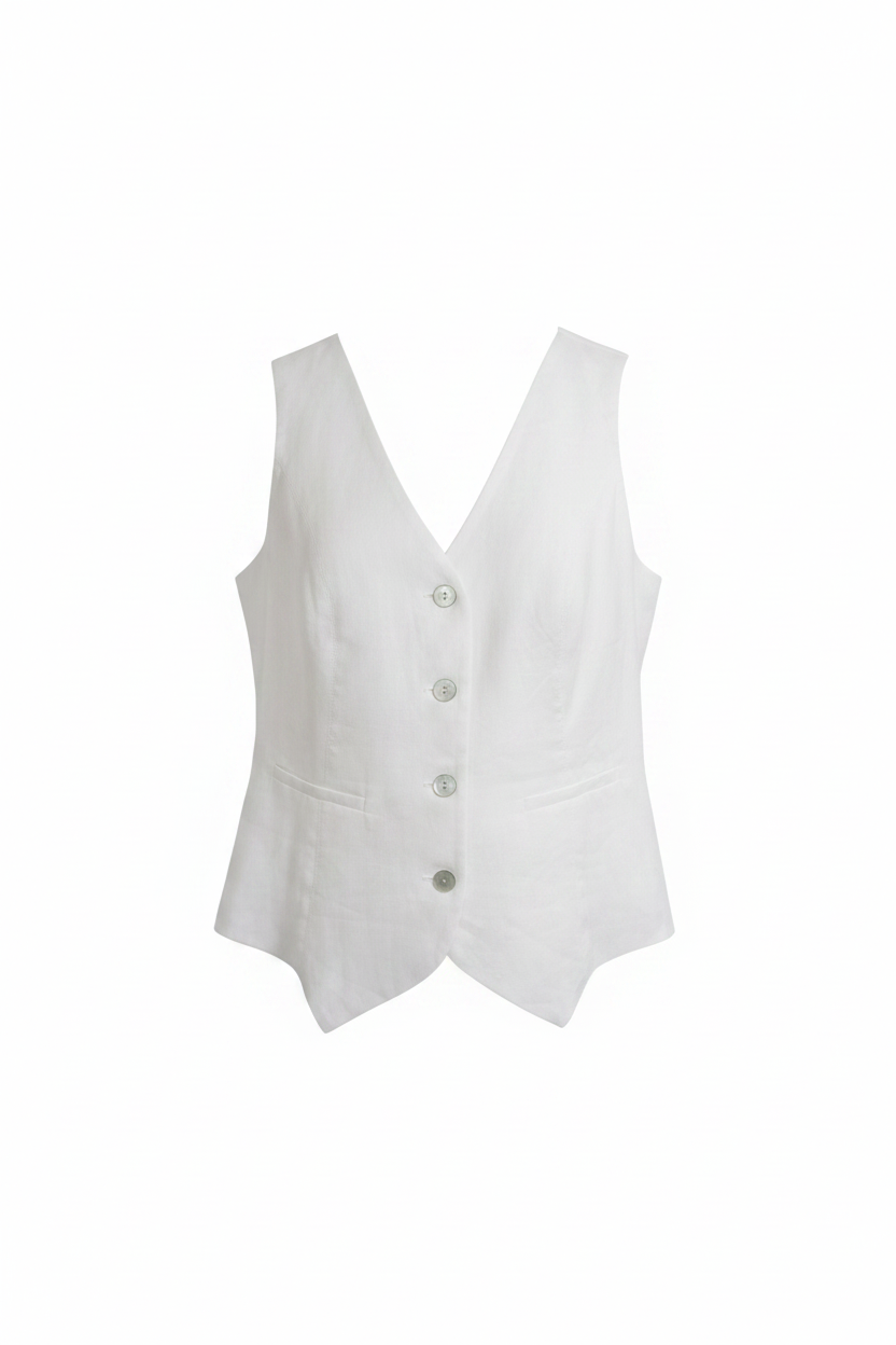 Gilet in Lino - Manichino Fantasma