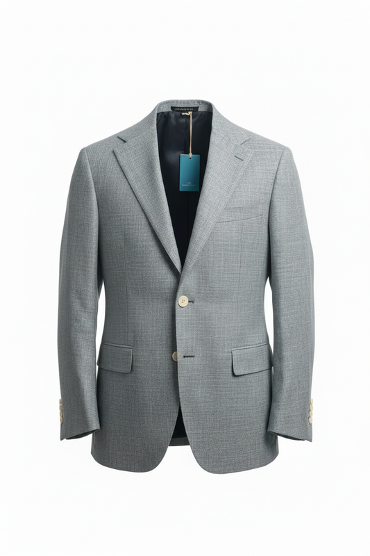 Blazer lino grigio - due tasche