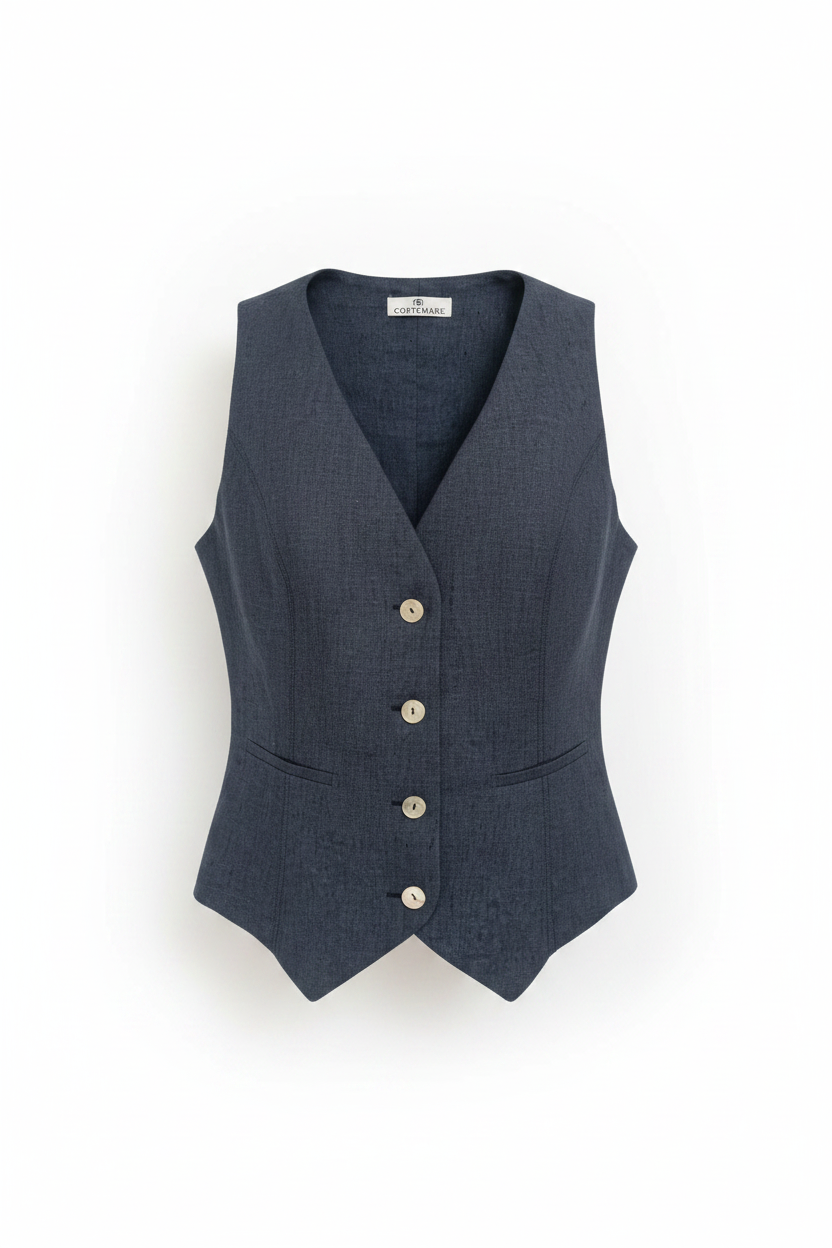 Gilet Blu - Manichino corretto