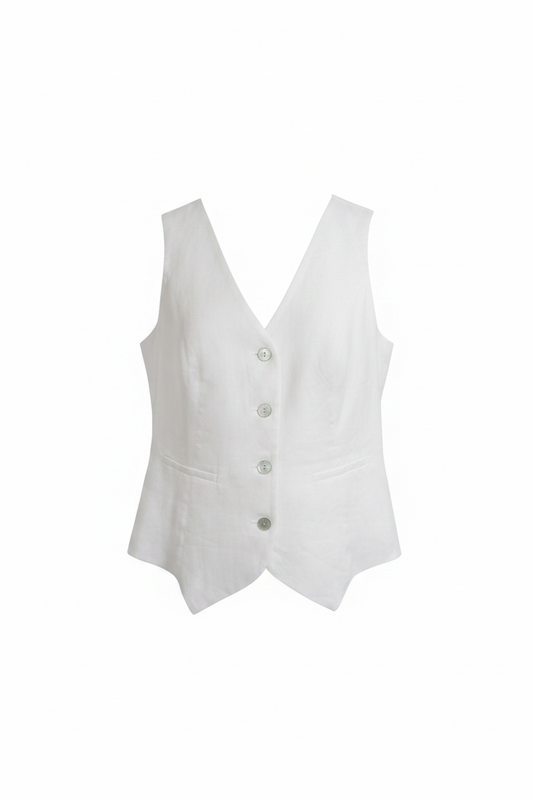 Gilet in Lino - Manichino Fantasma