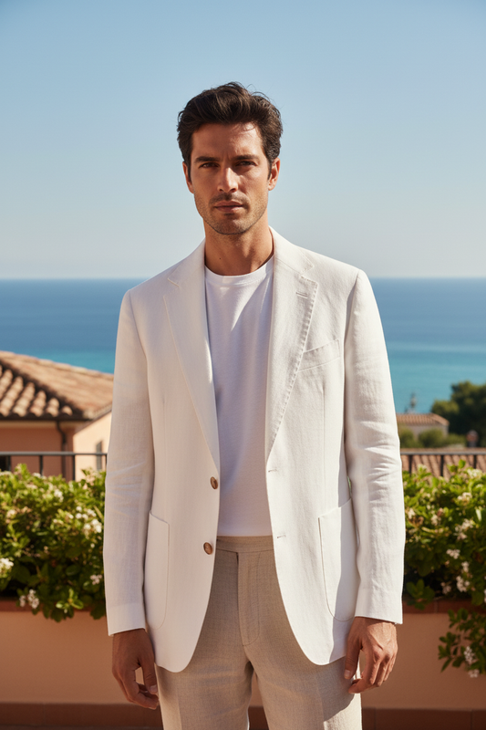 Modello blazer aperto